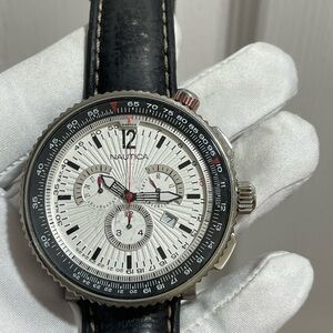 Nautica Men's Titanium Case N29513 Ocean 50 Chronograph Quartz Swiss Parts